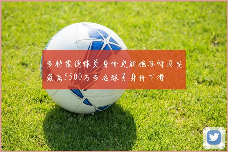 多特蒙德球员身价更新施洛特贝克最高5500万多名球员身价下滑